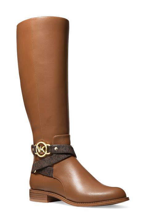 women michael kors leather boots|michael kors boots high heel.